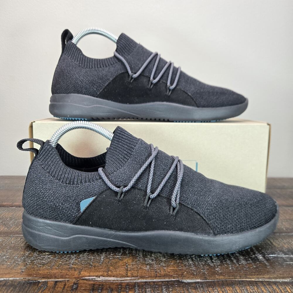 Vessi Cityscape Classic Womens Size 9 Lace Up Waterproof Shoes Storm Black Black